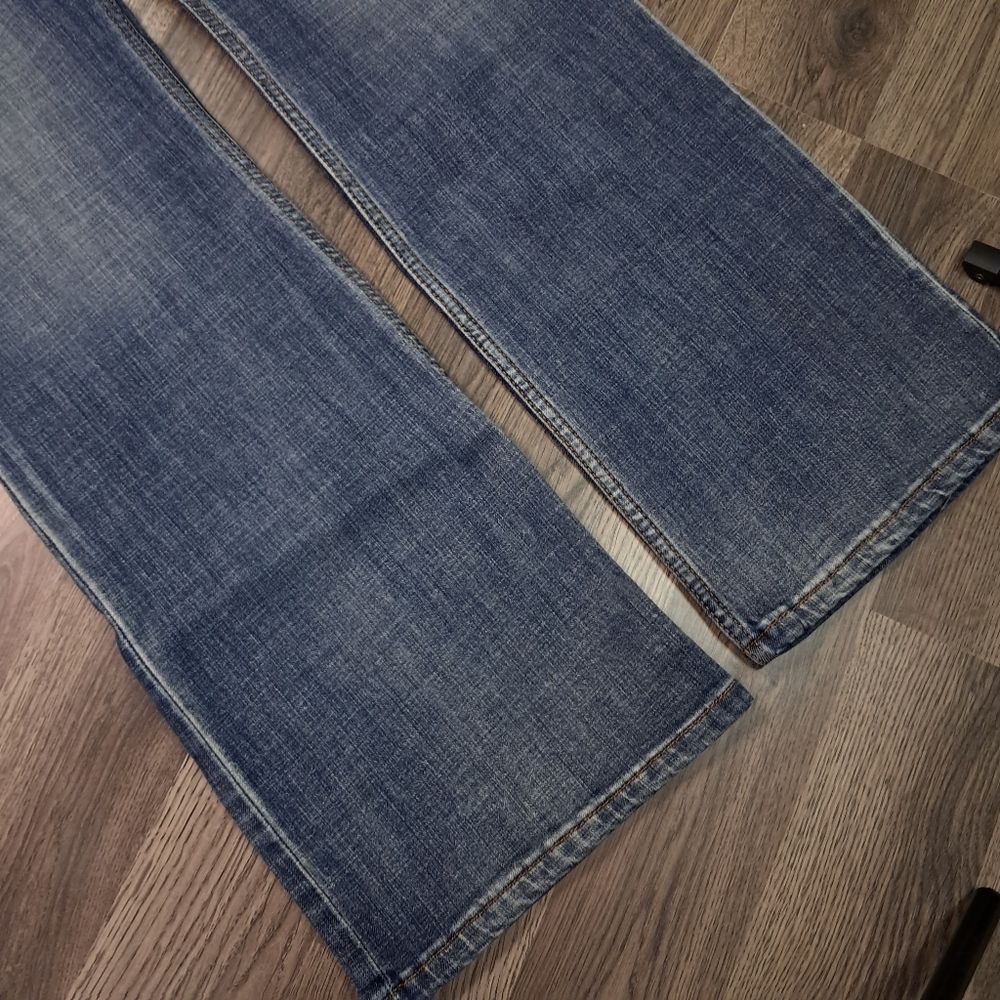 Wrangler Boot Cut Distressed Denim Jeans Women's 17x34 NWT - Picture 5 of 8